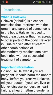 Drugs Medicine Dictionary android App screenshot 1